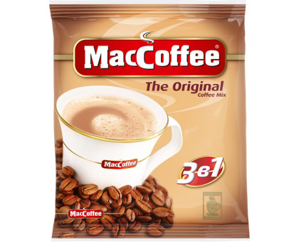 Кофейный напиток MacCoffee Original 3 в 1 растворимый, 20 г × 25 пакетиков