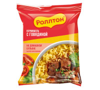 Вермишель быстрого приготовления «Роллтон» со вкусом говядины, 60 г × 42 шт.