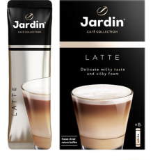 Кофе растворимый Jardin 3в1 Латте премиум микс,18г 