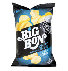 Чипсы картофельные Big Bon с морской солью, 75г