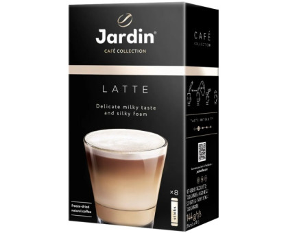 Кофе растворимый Jardin Латте 3в1, 18г Кофе растворимый Jardin Латте 3в1, 18г