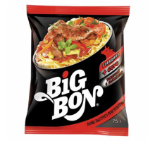 Лапша Big Bon Говядина + томатный соус, 75 гр
