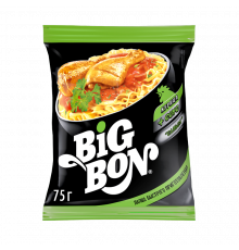 Лапша быстрого приготовления Big Bon, Курица+соус Сальса